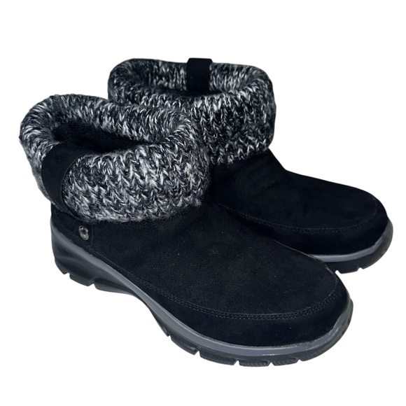 Skechers Easy Going Heighten black warm ankle boots women’s 7.5 - Picture 1 of 7